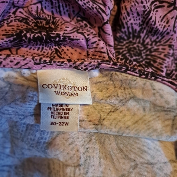 Covington floral blouse size 20-22W - Picture 6 of 6